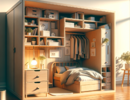 Jak zorganizować przestrzeń w pokoju z łóżkiem domkiem z szufladą?