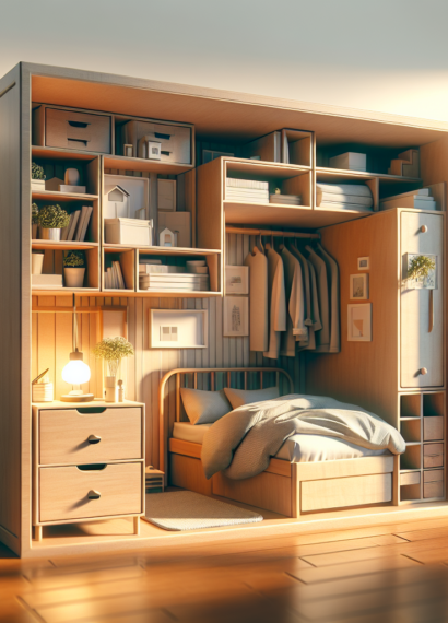 Jak zorganizować przestrzeń w pokoju z łóżkiem domkiem z szufladą?