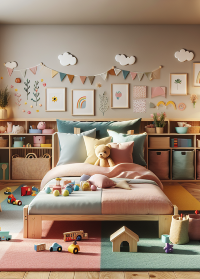 Twórz przestrzeń wspierającą rozwój z łóżkiem podłogowym Montessori