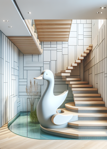 Schody kacze – nowatorskie podejście do aranżacji wąskich pomieszczeń