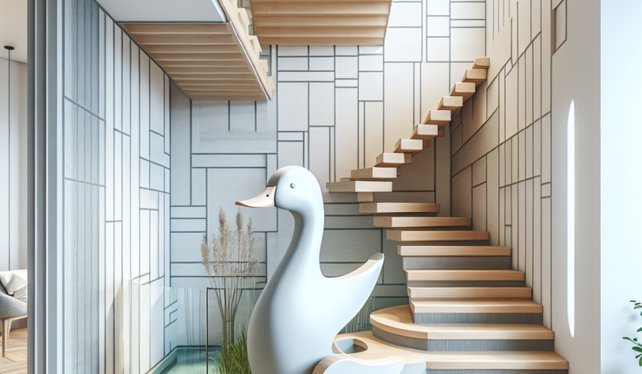 Schody kacze – nowatorskie podejście do aranżacji wąskich pomieszczeń