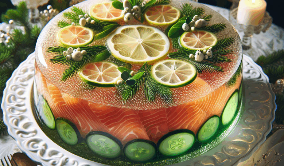 Łosoś w galarecie: przepis na święta i przyjęcia