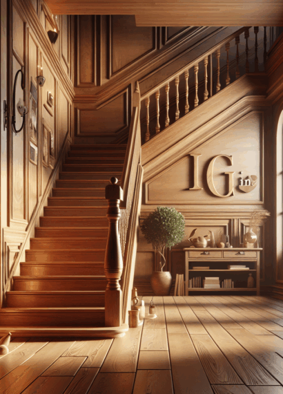 Proste schody drewniane – klasyka, która pasuje do każdego wnętrza. Wzory, wykończenia i możliwości personalizacji.