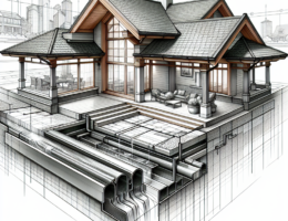 Zadaszenie przyścienne tarasu – szczelne połączenie ze ścianą dzięki obróbce, taśmom, rynnom