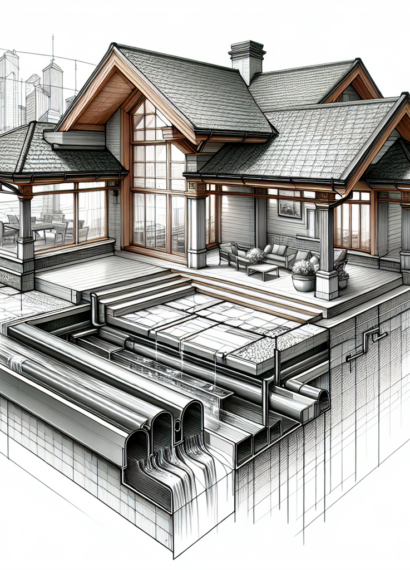 Zadaszenie przyścienne tarasu – szczelne połączenie ze ścianą dzięki obróbce, taśmom, rynnom